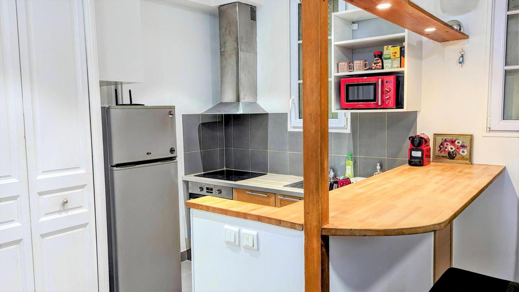 Studio Jaures - Equipped Studio Near Paris With Private Bathroom Montrouge Eksteriør billede